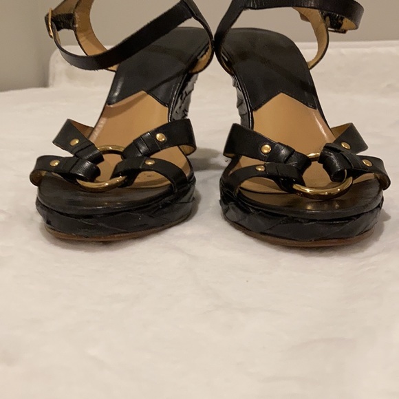 Michael by Michael Kors Black Wedge Heels, sz 7.5 - Picture 10 of 10